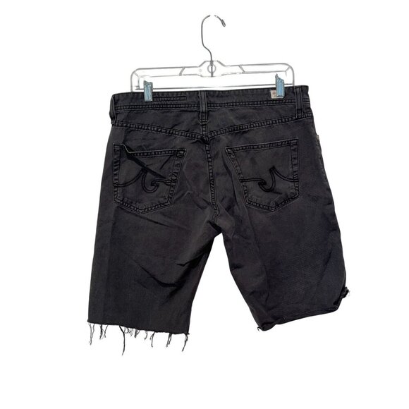 Adriano Goldschmied Black The Protege Straight Bermuda  Cutoff Shorts Mens Size - Picture 2 of 10